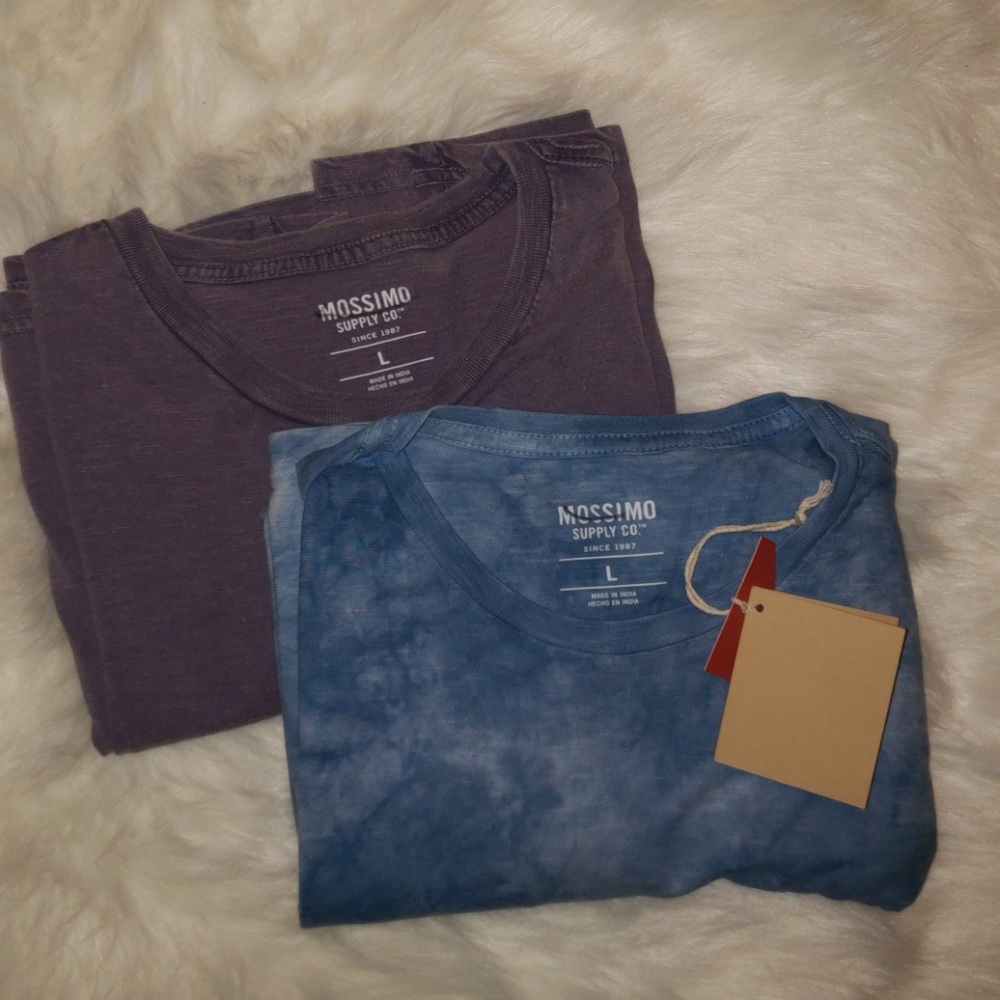 HOST PICK 2 NEW DISTRESSED T SHIRTS MOSSIMO SIZE L